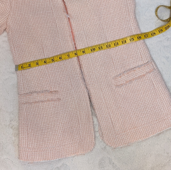 Alice & Olivia Pink Textured Blazer Jacket - Picture 11 of 13